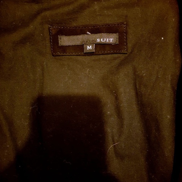 NWT Suit Black Medium Suede Vest - Picture 2 of 6